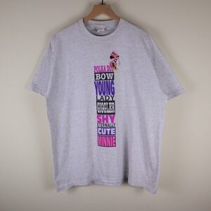 Vintage 90s Minnie Mouse Disney Shirt Single Stitch Embroidered Adult XL 23x29